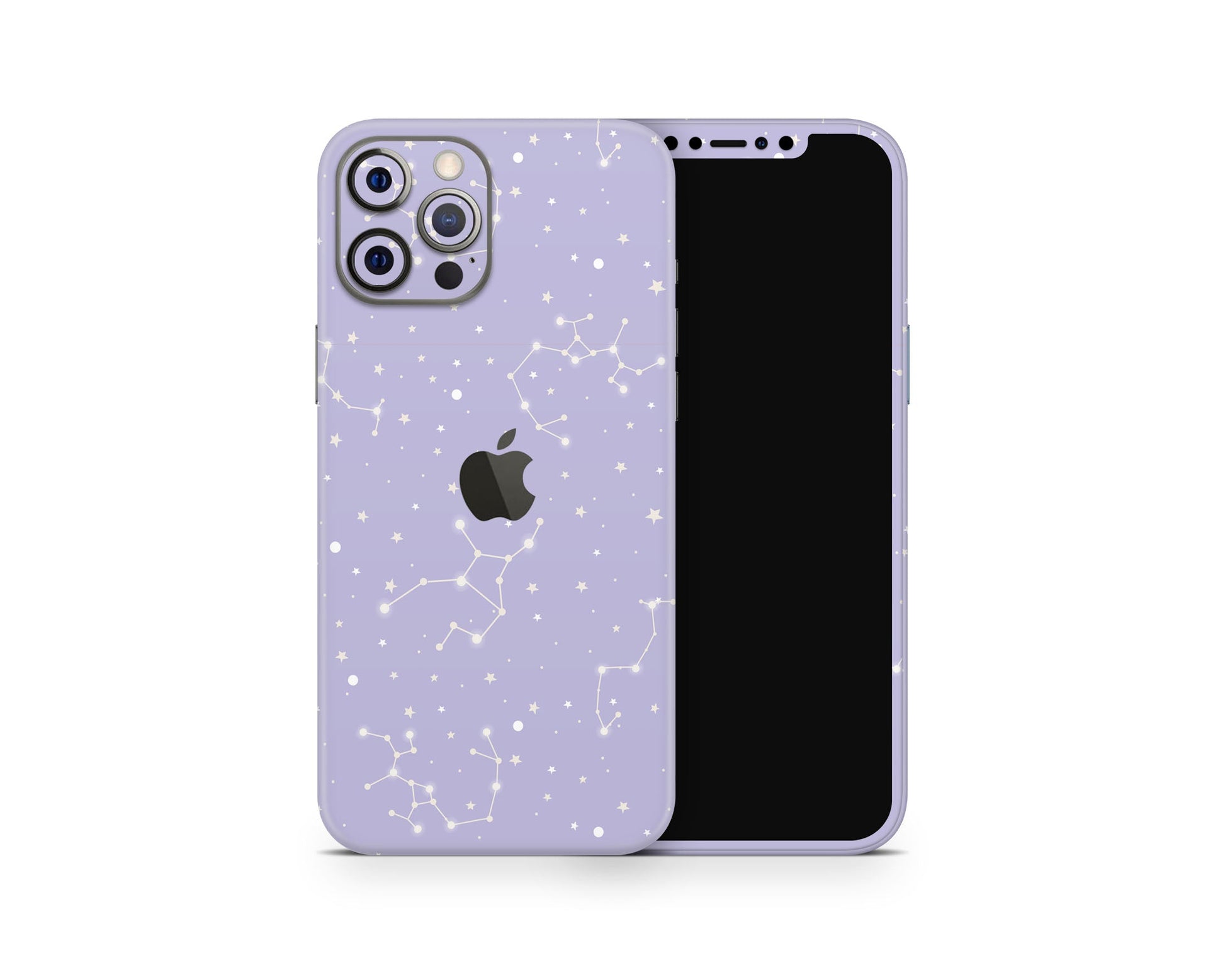 Lux Skins iPhone Constellation Stargazing Purple iPhone 16 Pro Max Skins - Pattern Galaxy Skin