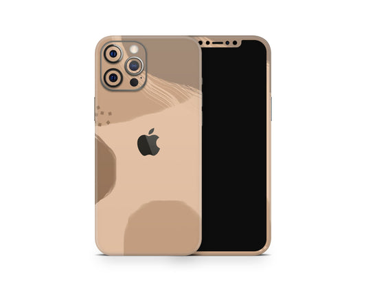 Lux Skins iPhone Coffee Frappe Nude Beige iPhone 16 Pro Max Skins - Pattern Abstract Skin