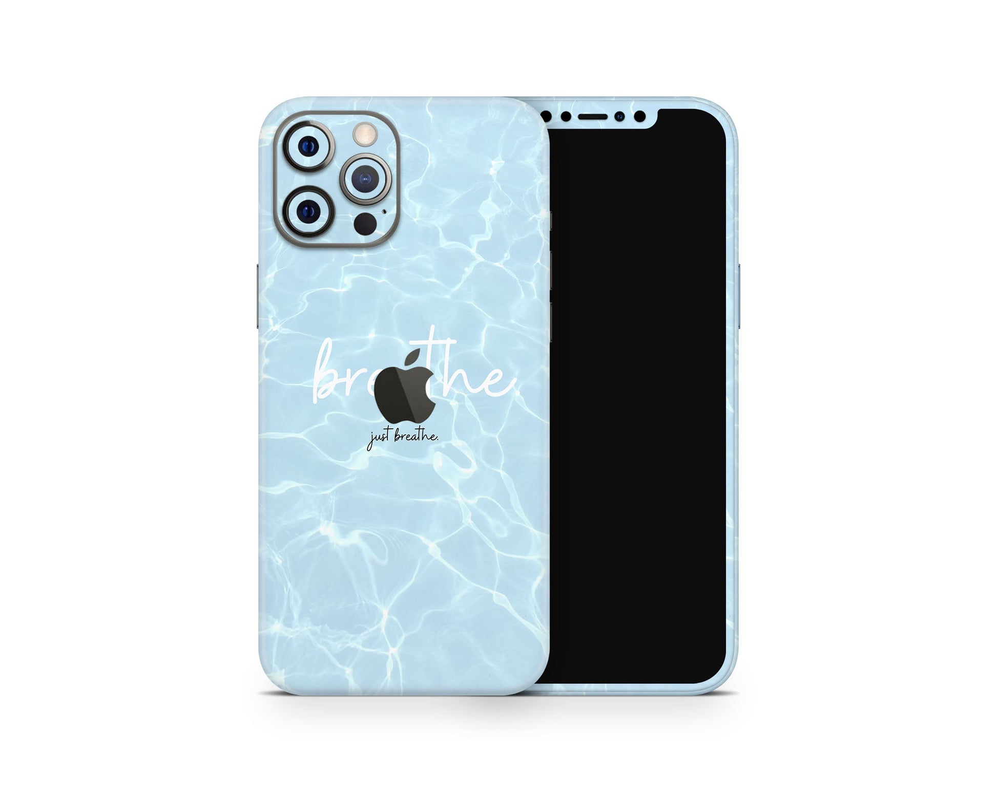 Lux Skins iPhone Just Breathe iPhone 16 Pro Max Skins - Art Quotes Skin