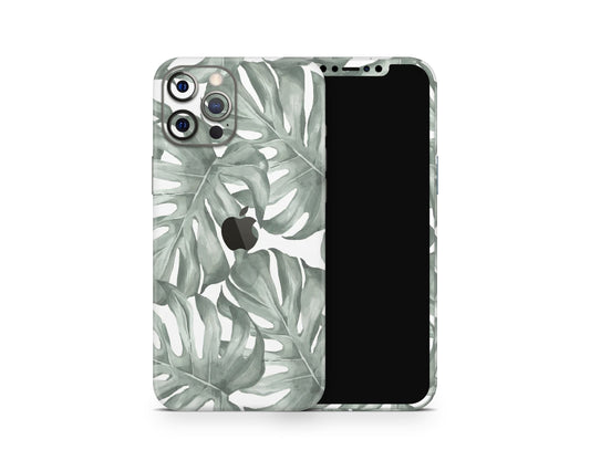 Lux Skins iPhone Sage Monstera Leaf iPhone 16 Pro Max Skins - Art Floral Skin