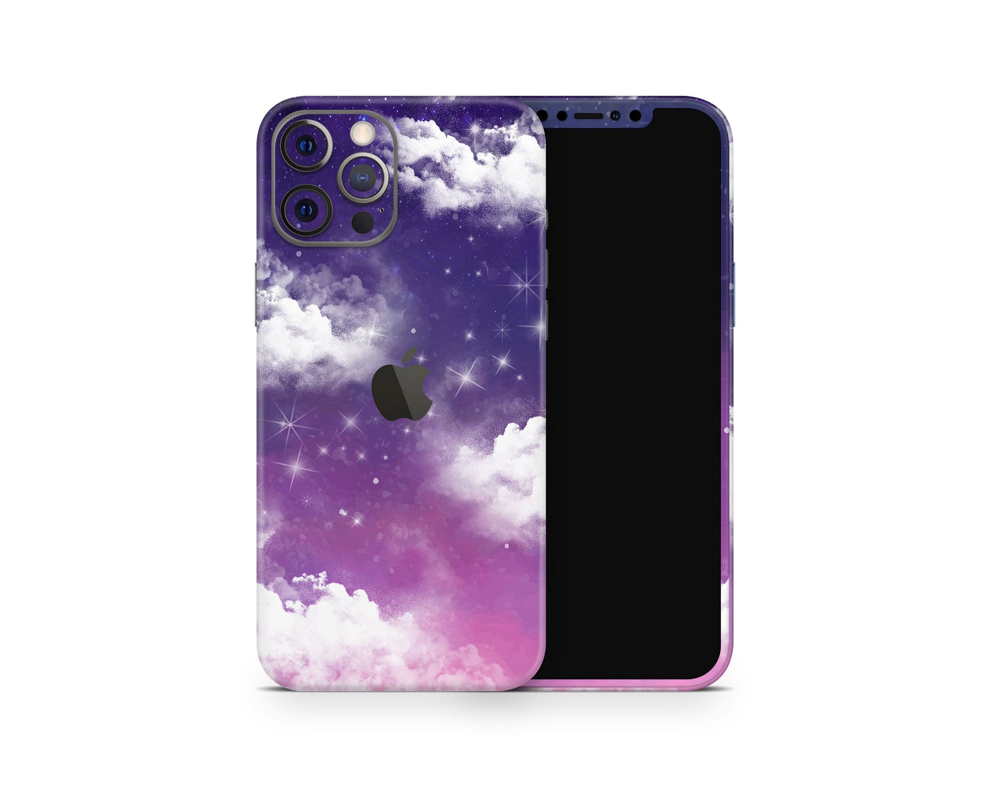 Lux Skins iPhone Purple Night Clouds iPhone 16 Pro Max Skins - Art Clouds Skin