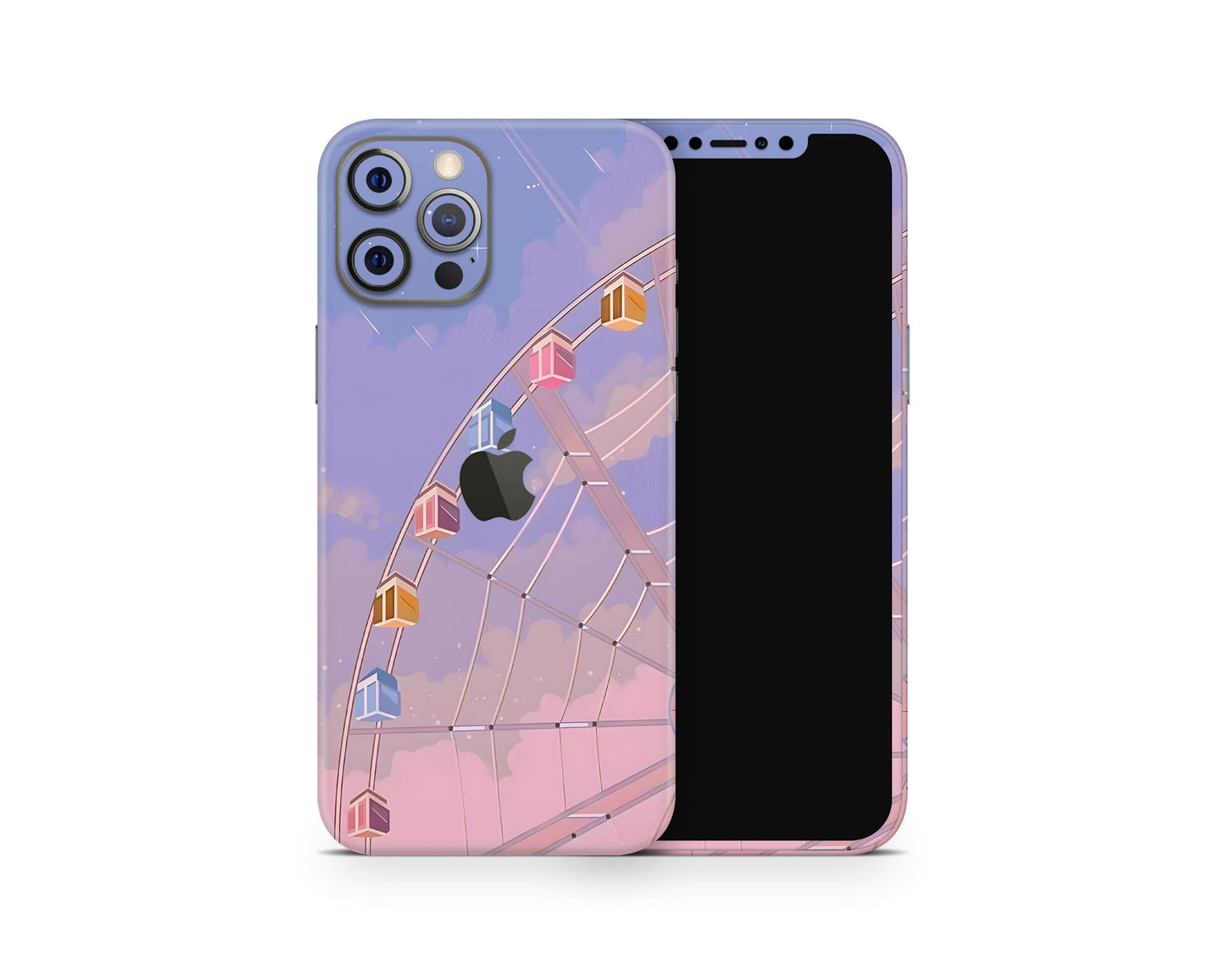 Lux Skins iPhone Pink Ferris Wheel iPhone 16 Pro Max Skins - Art Artwork Skin