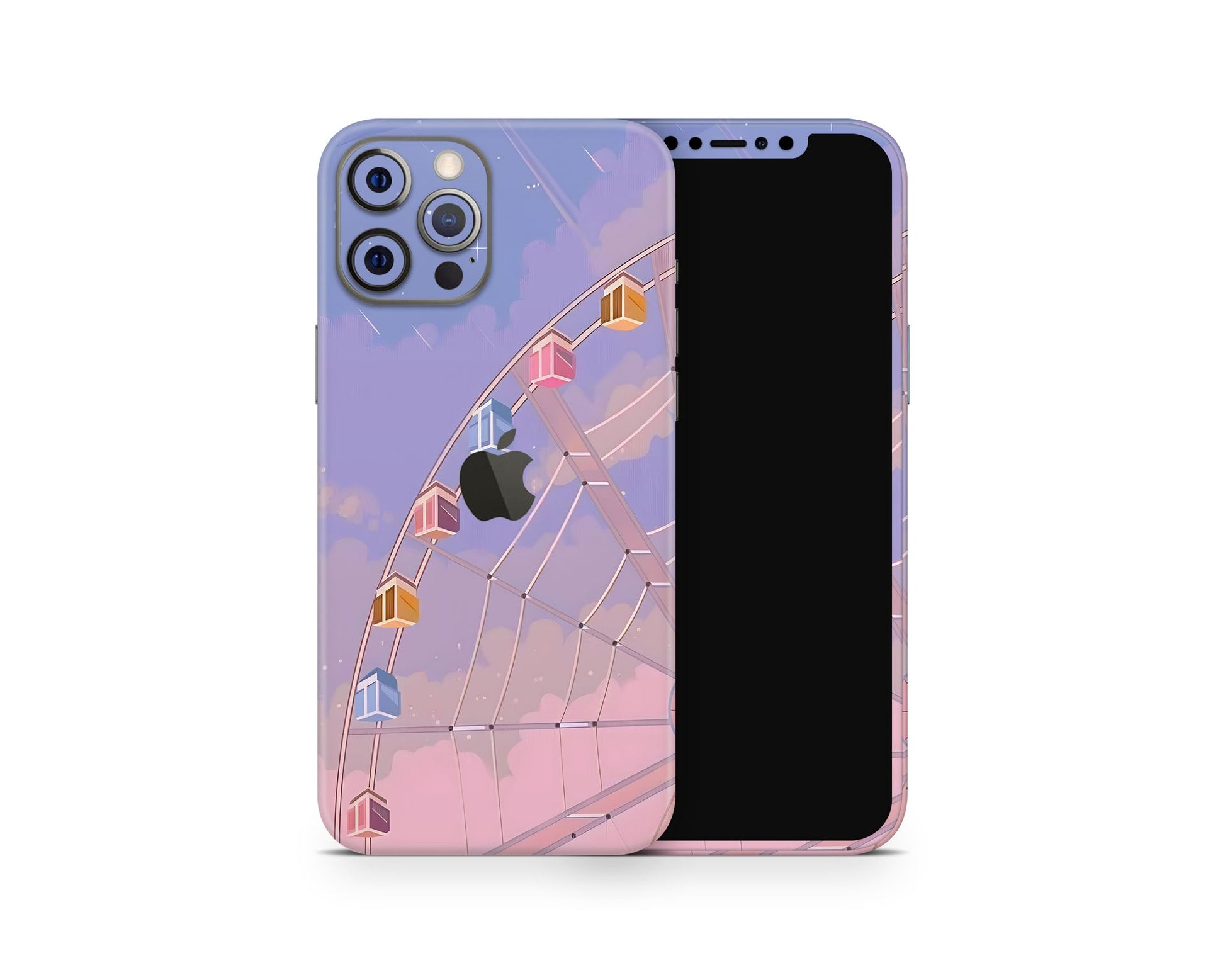 Lux Skins iPhone Pink Ferris Wheel iPhone 16 Pro Max Skins - Art Artwork Skin