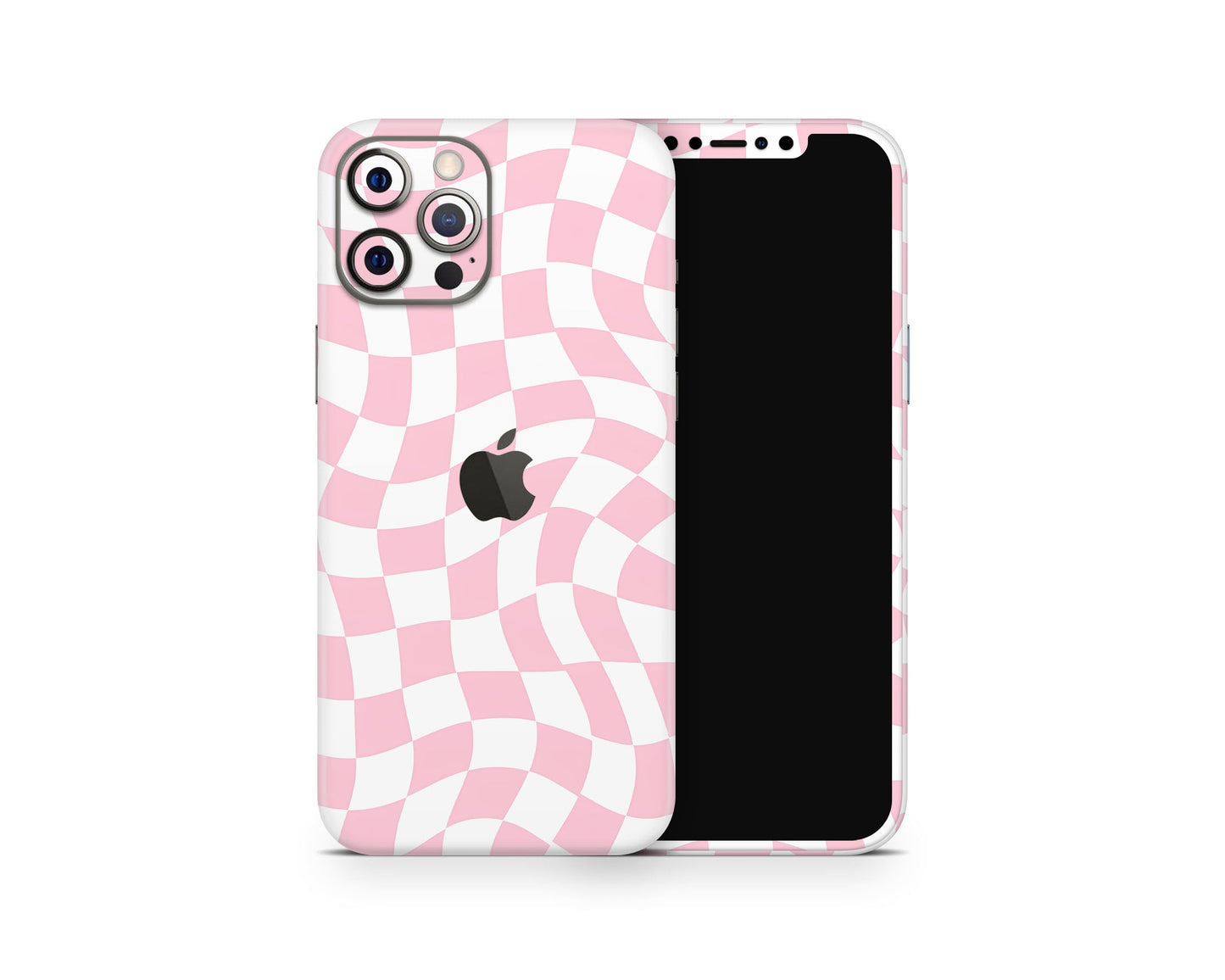 Lux Skins iPhone Pink Checkered Pattern iPhone 16 Pro Max Skins - Art Artwork Skin