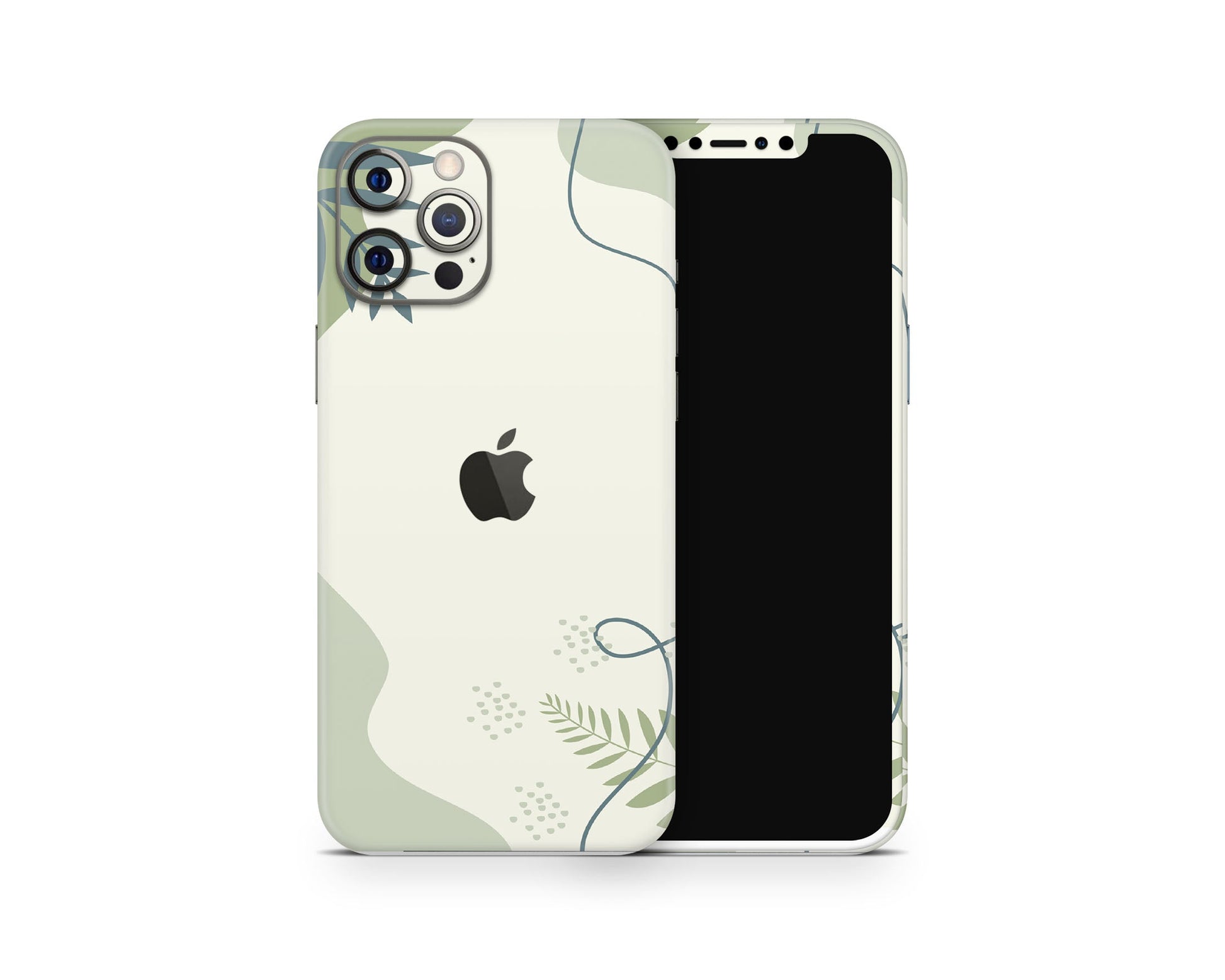 Lux Skins iPhone Green Sage Forest iPhone 16 Pro Max Skins - Art Floral Skin