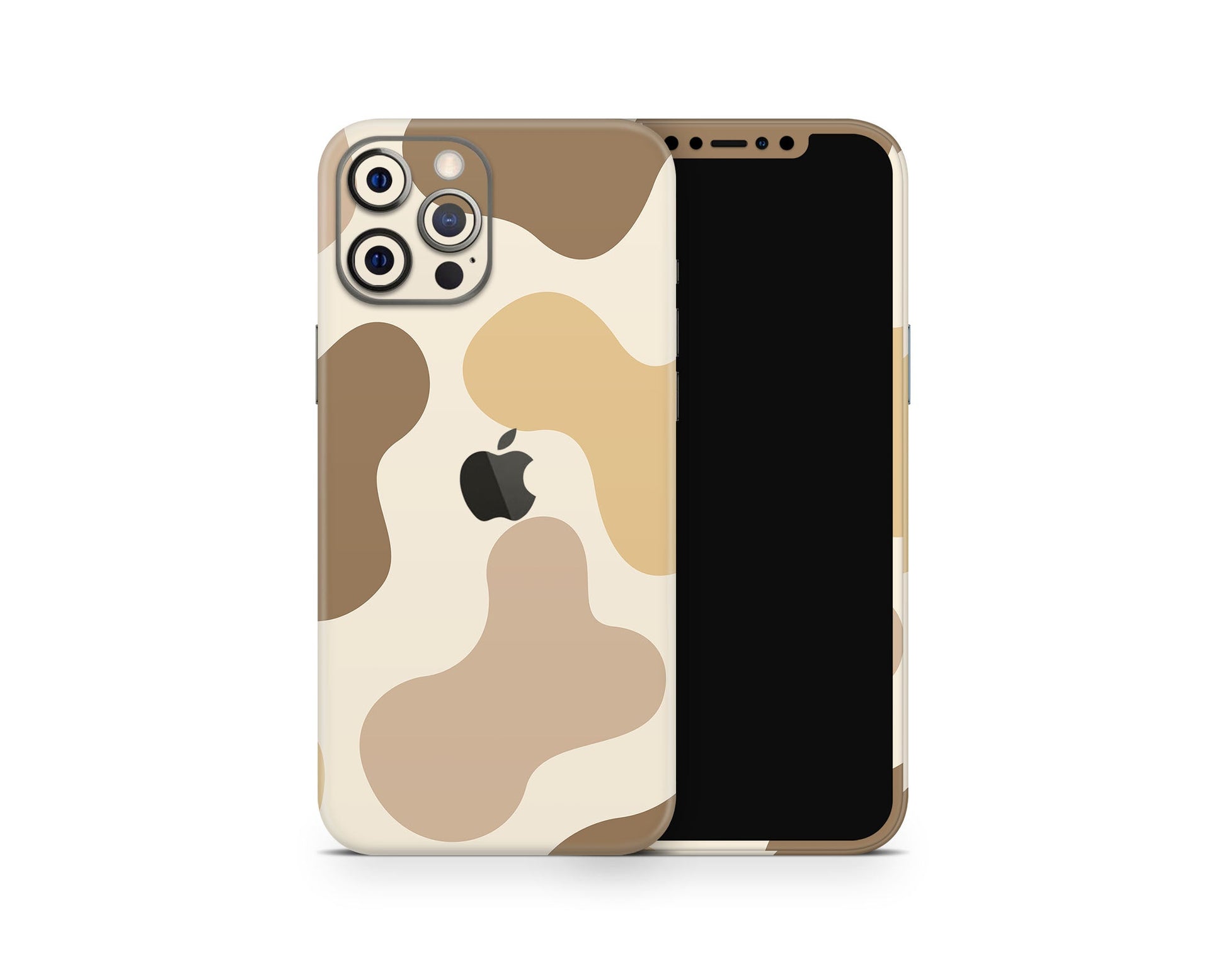 Lux Skins iPhone Beige Cow Print iPhone 16 Pro Max Skins - Art Animals Skin