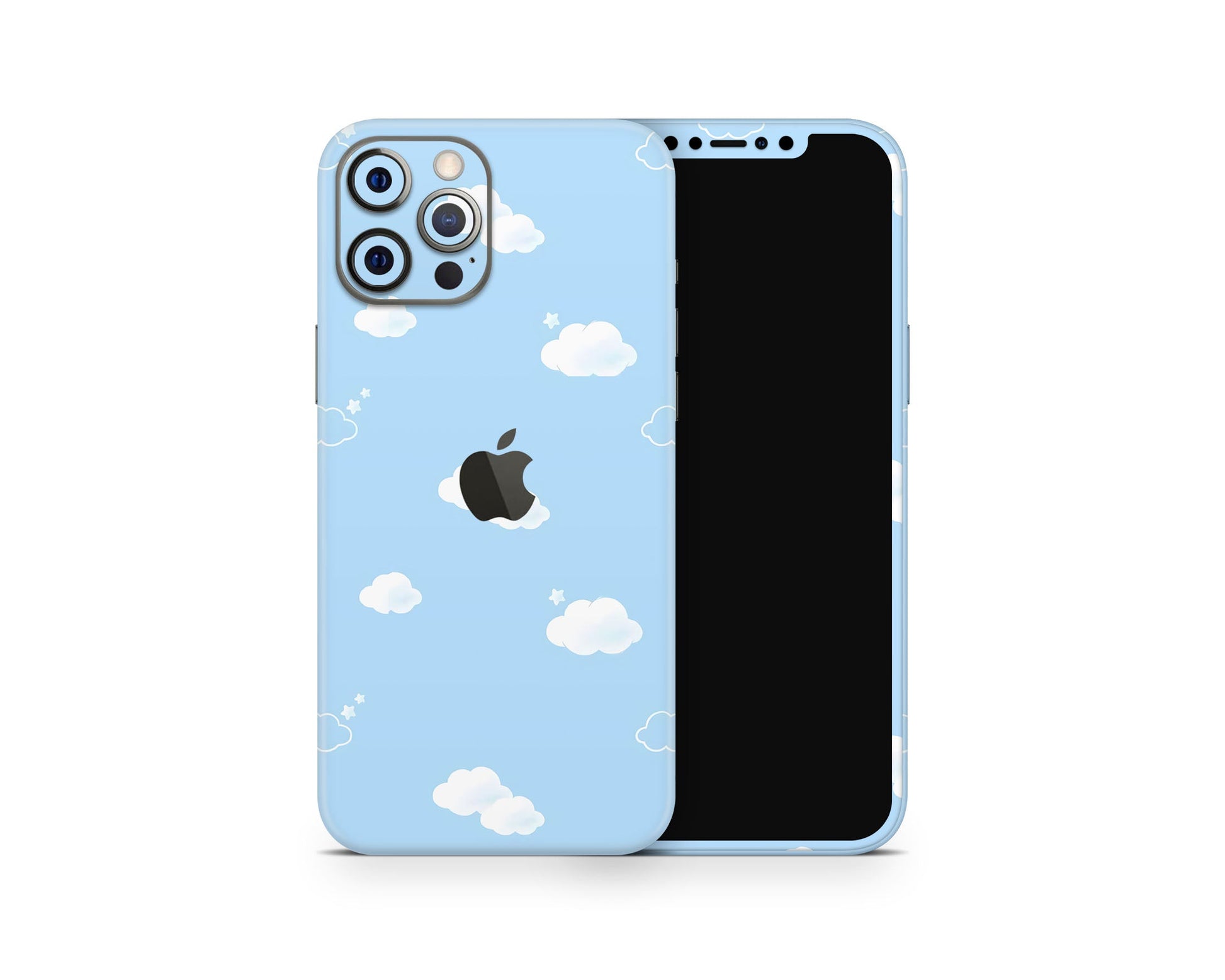 Lux Skins iPhone Blue Clouds Cute iPhone 16 Pro Max Skins - Art Clouds Skin