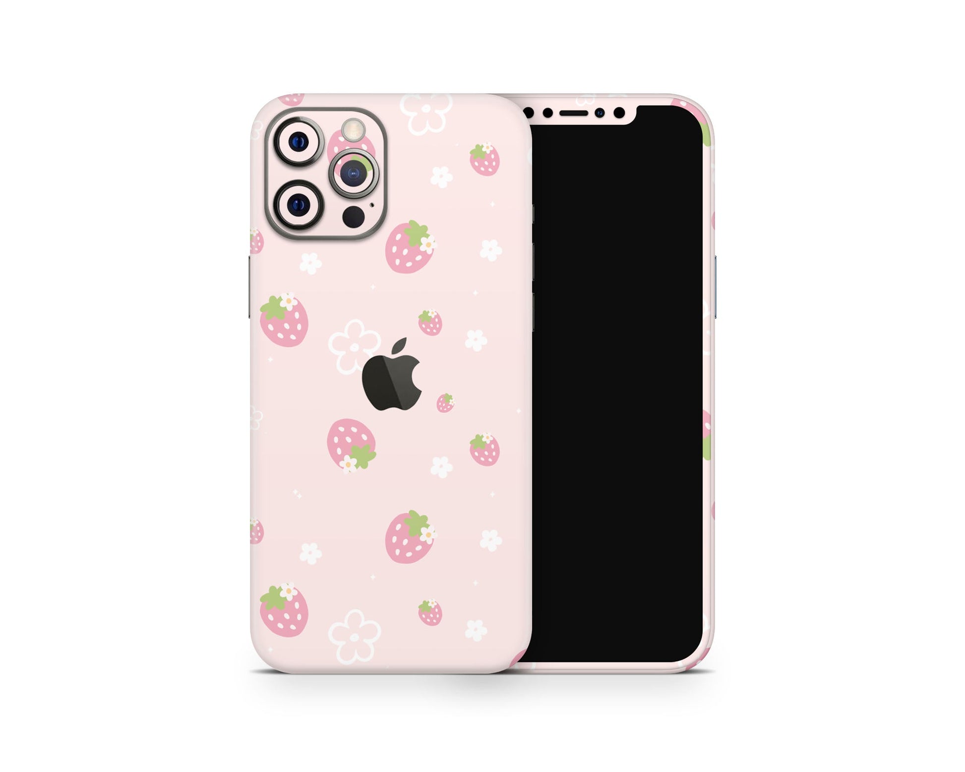 Lux Skins iPhone Sweet Strawberry Pink iPhone 16 Pro Max Skins - Pattern Fruits Skin