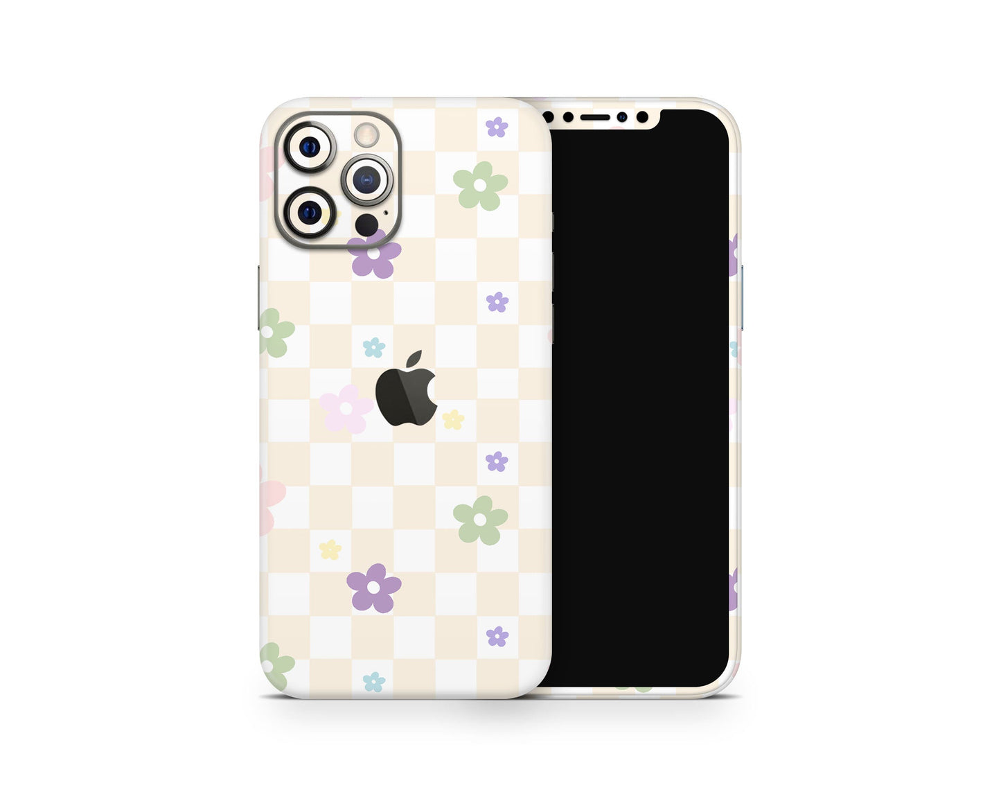 Lux Skins iPhone Pastel Yellow Retro Danish Pastel Flower iPhone 16 Pro Max Skins - Art Floral Skin