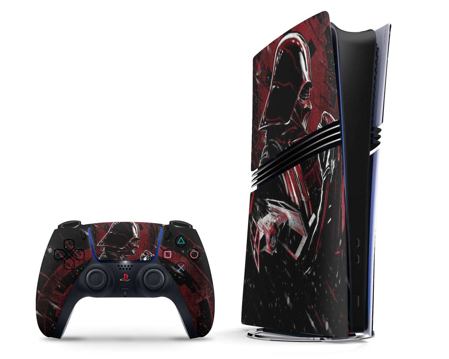 Lux Skins PS5 Pro Star Wars Darth Vader Red PS5 Pro Skins - Pop culture Star Wars Skin