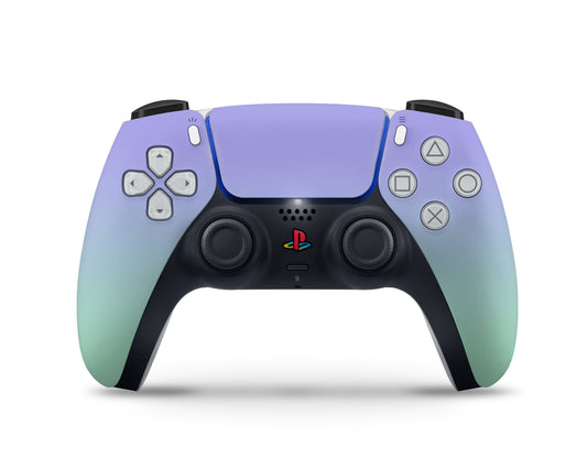 Pastel Lavender Green Gradient PS5 Controller Skin