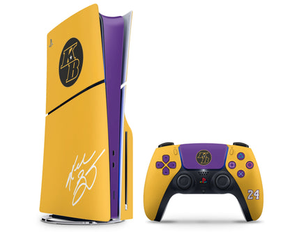 Lux Skins PS5 Slim Kobe Bryant Commemorative Signed PS5 Slim Skins - Sports Basketball Skin