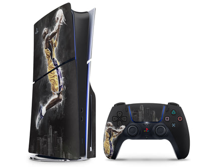 Lux Skins PS5 Slim Kobe Bryant Art PS5 Slim Skins - Sports Basketball Skin