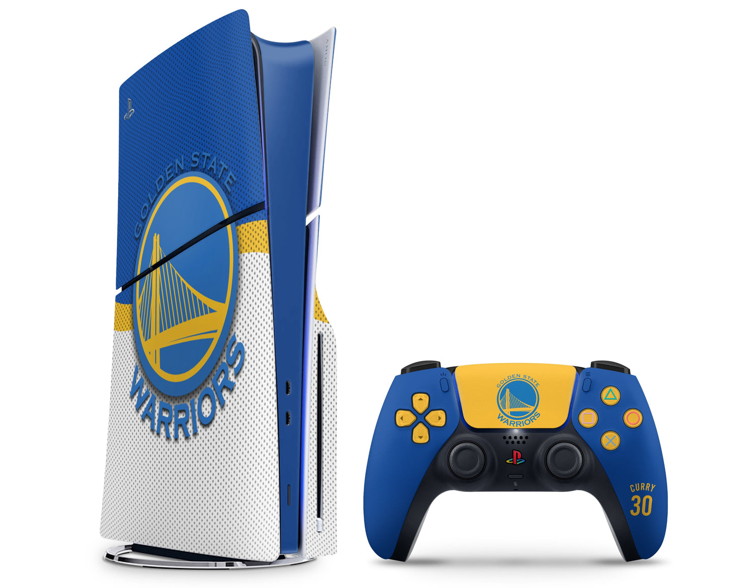 Lux Skins PS5 Slim Golden State Warriors Steph Curry PS5 Slim Skins - Sports Basketball Skin