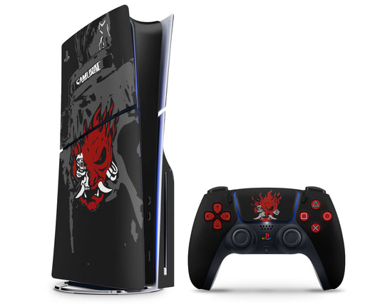 Lux Skins PS5 Slim Cyberpunk 2077 Samurai Jacket PS5 Slim Skins - Pop culture Cyberpunk Skin