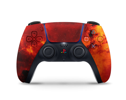 Red Stardust Galaxy PS5 Controller Skin