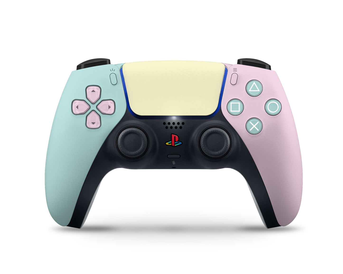 Retro 80s Pastel Color Blocking PS5 Controller Skin