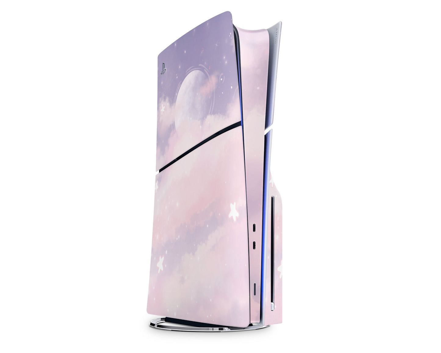 Lux Skins PS5 Slim Purple Clouds PS5 Slim Skins - Art Clouds Skin