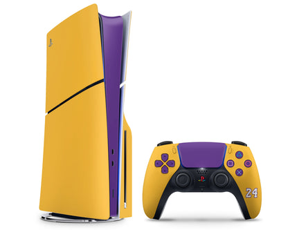 Lux Skins PS5 Slim NBA LA Lakers PS5 Slim Skins - Sports Basketball Skin