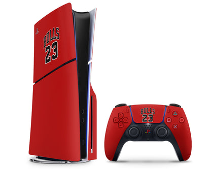 Lux Skins PS5 Slim NBA Chicago Bulls Michael Jordan PS5 Slim Skins - Sports Basketball Skin