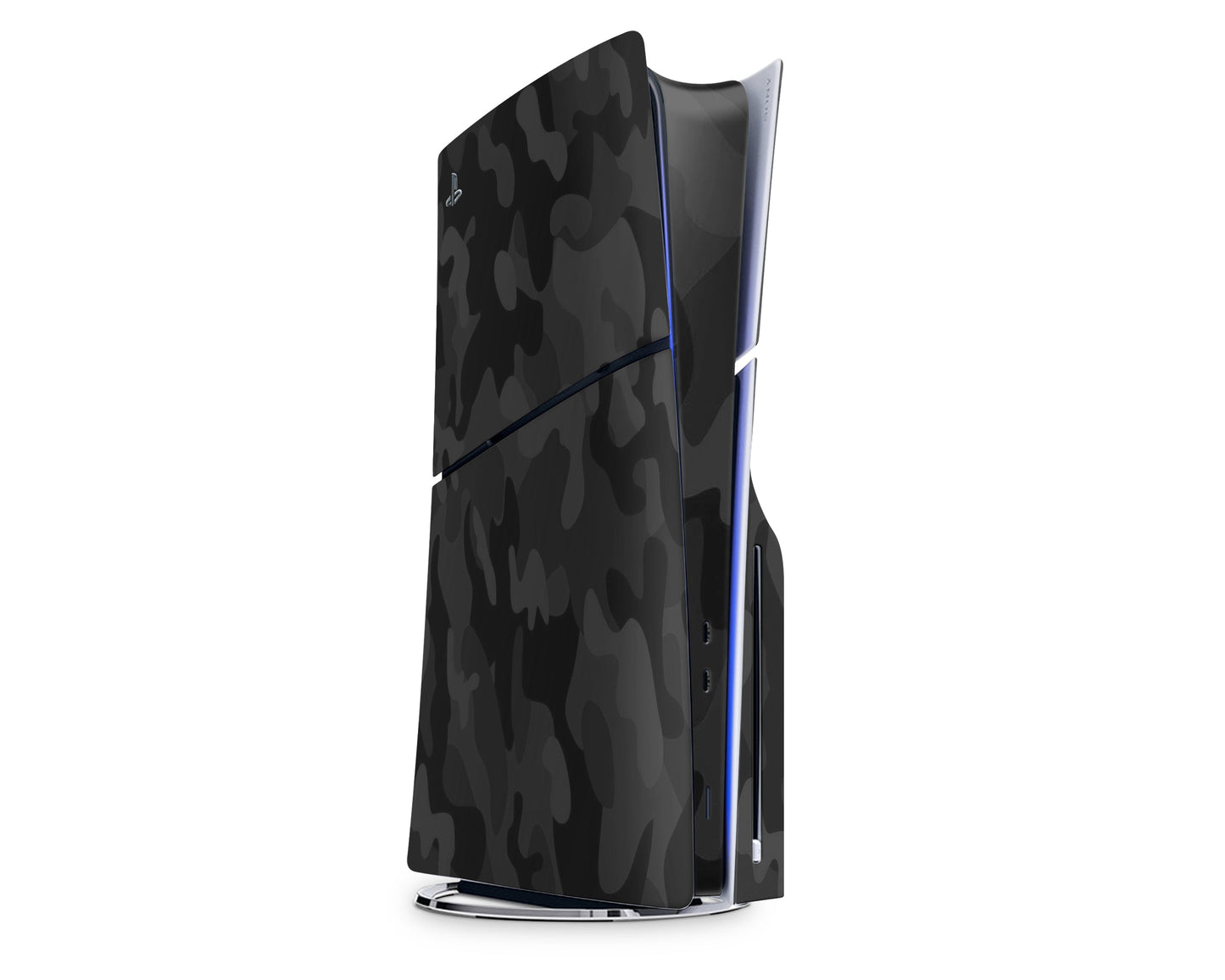 Lux Skins PS5 Slim Black Camo PS5 Slim Skins - Pattern Camo Skin