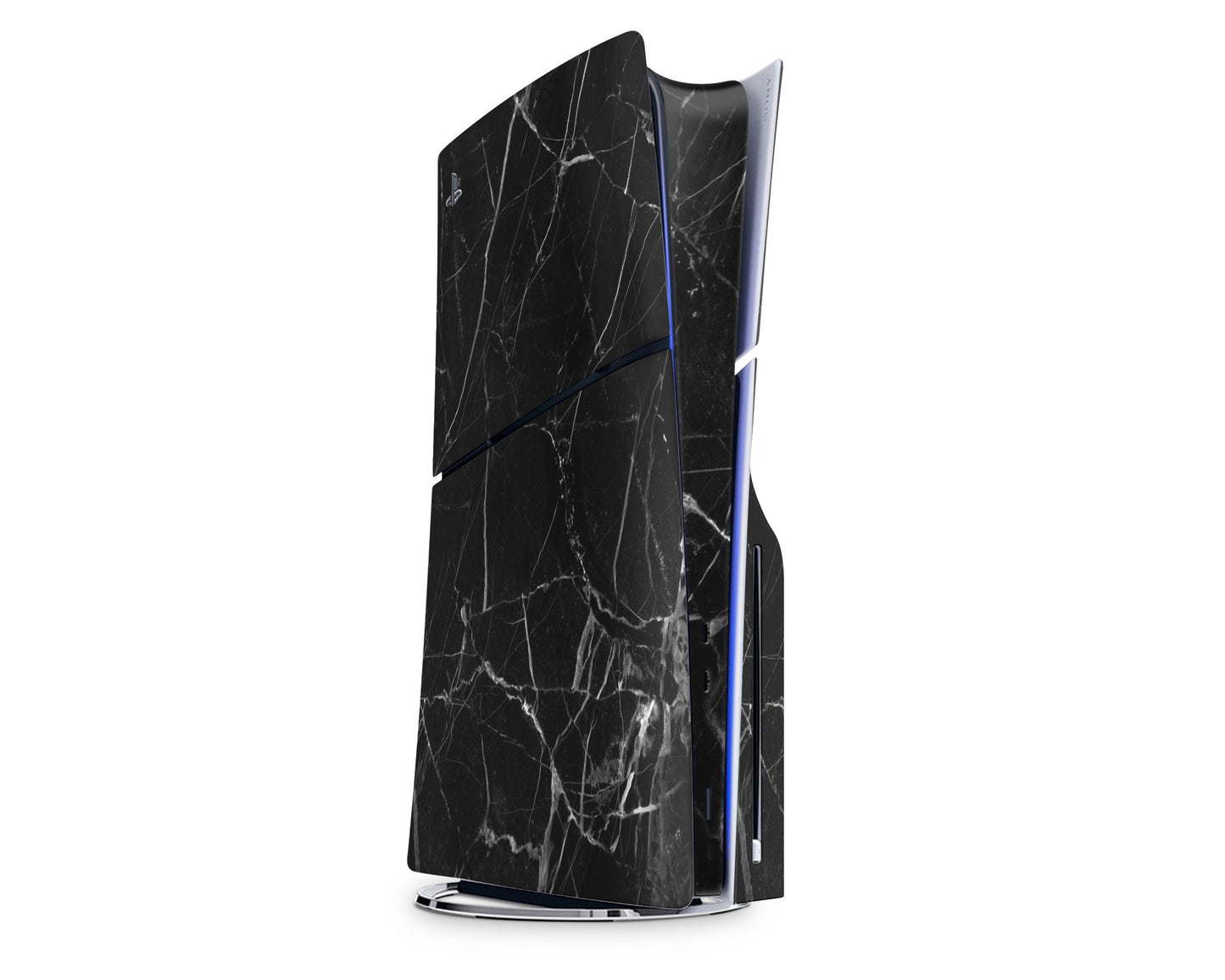 Lux Skins PS5 Slim Black Marble PS5 Slim Skins - Pattern Marble Skin