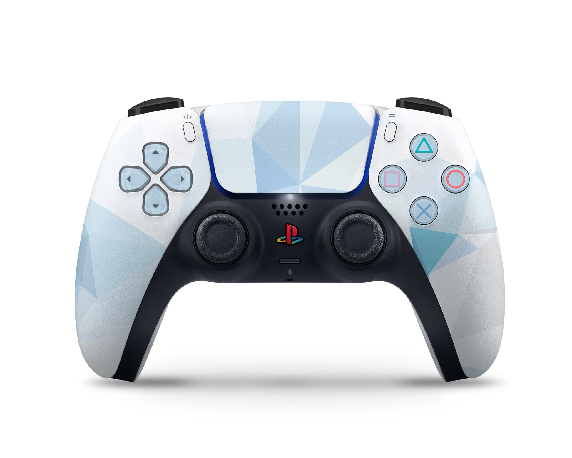 Lux Skins PS5 Slim Ice Blue Geometric PS5 Slim Skins - Pattern Texture Skin