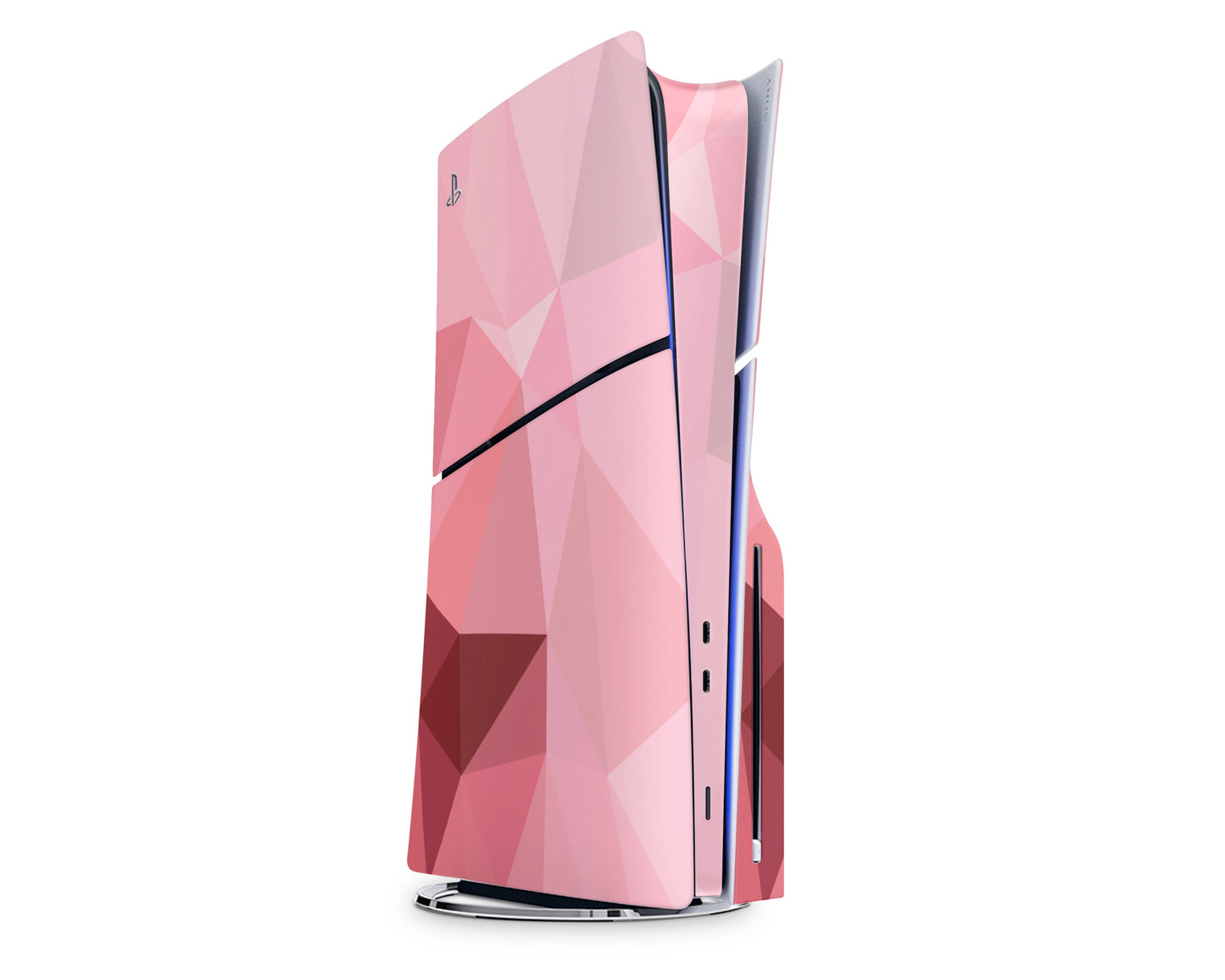 Lux Skins PS5 Slim Pink Geometric PS5 Slim Skins - Pattern Texture Skin