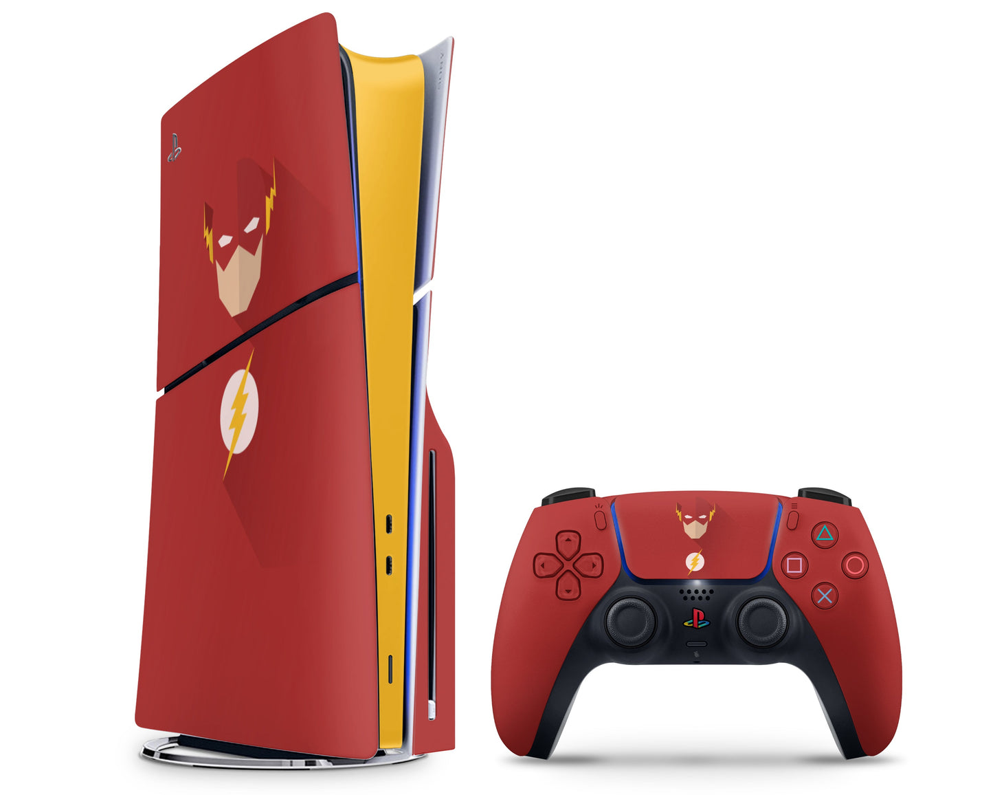 Lux Skins PS5 Slim The Flash PS5 Slim Skins - Pop culture Comics Skin