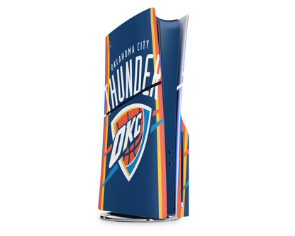 Lux Skins PS5 Slim Oklahoma City Thunder PS5 Slim Skins - Sports Basketball Skin