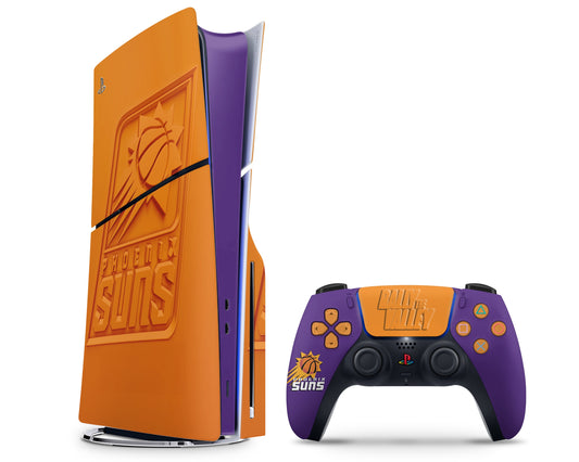 Lux Skins PS5 Slim Phoenix Suns PS5 Slim Skins - Sports Basketball Skin