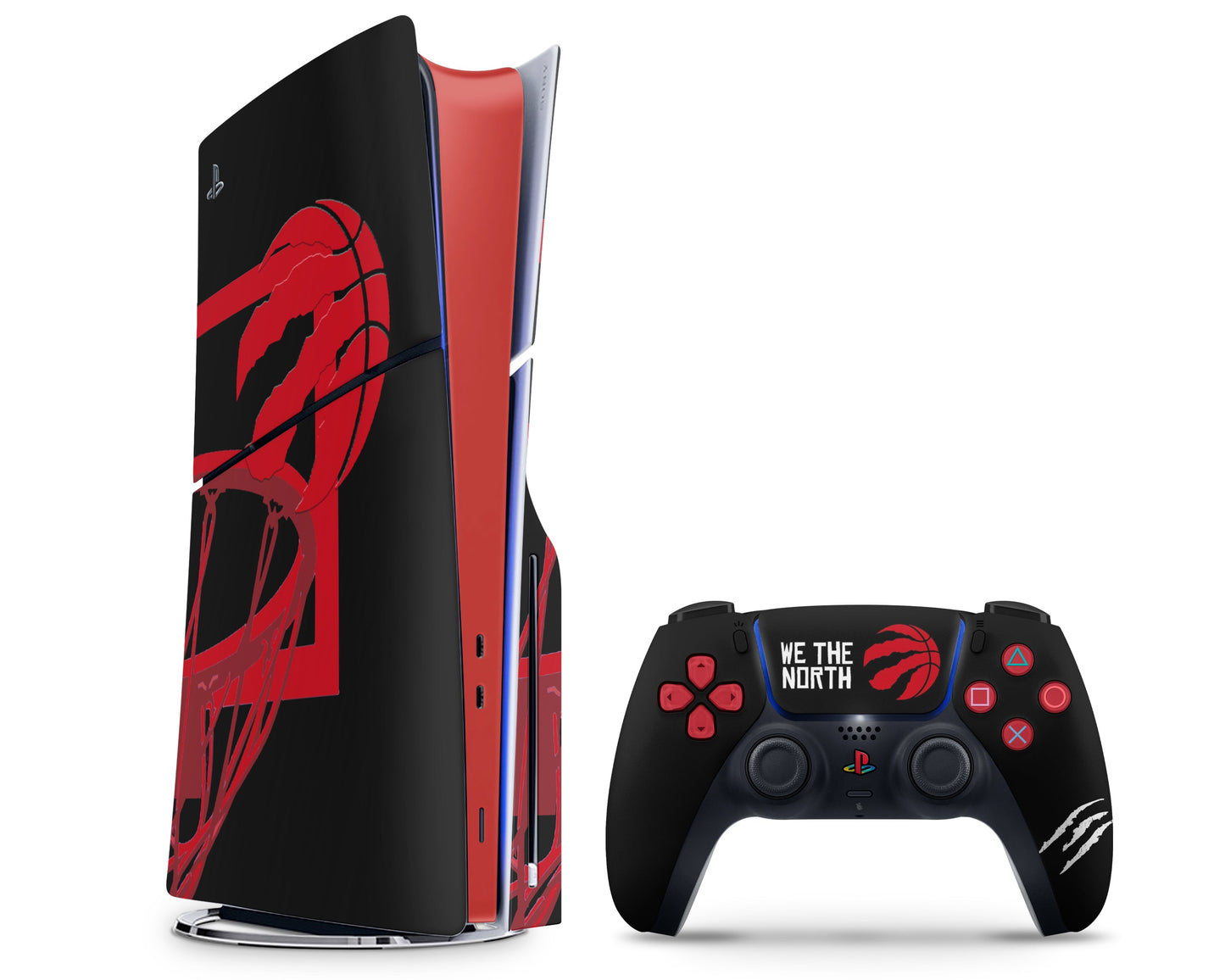 Lux Skins PS5 Slim Toronto Raptors PS5 Slim Skins - Sports Basketball Skin