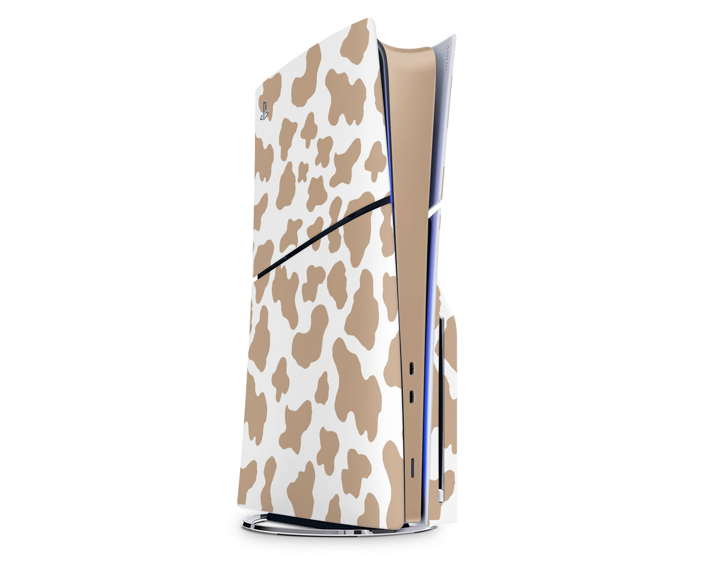 Lux Skins PS5 Slim Latte Cow Print PS5 Slim Skins - Art Animals Skin