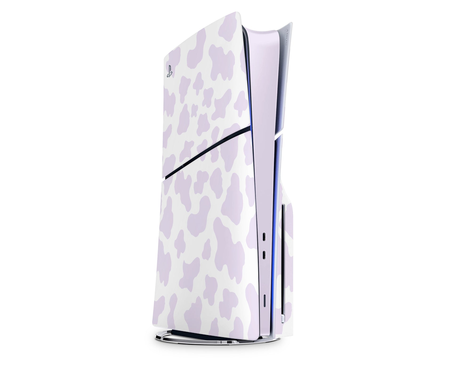 Lux Skins PS5 Slim Purple Cow Print PS5 Slim Skins - Art Animals Skin