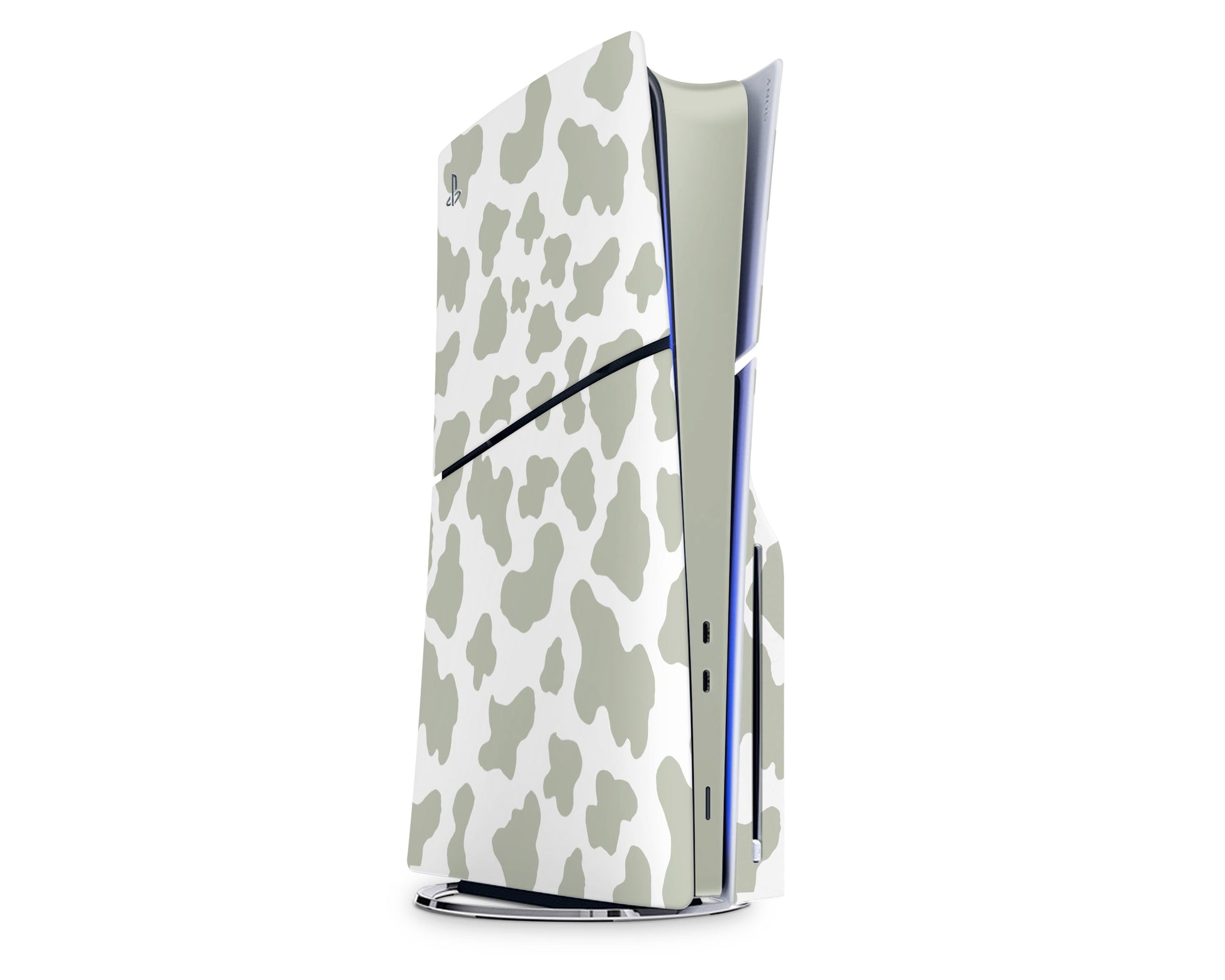 Lux Skins PS5 Slim Sage Cow Print PS5 Slim Skins - Art Animals Skin