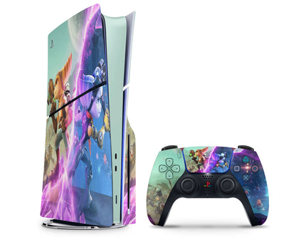 Lux Skins PS5 Slim Ratchet and Clank PS5 Slim Skins - Pop culture  Skin