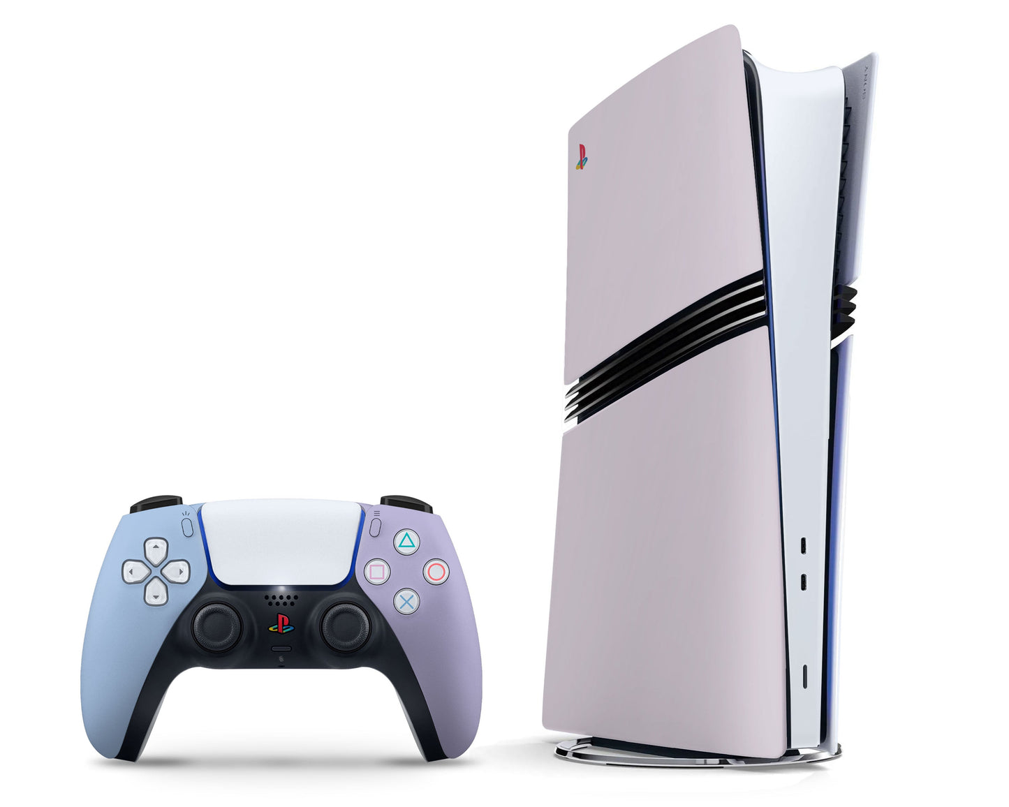 Lux Skins PS5 Pro Purple Haze Retro PS5 Pro Skins - Solid Colours Colour Blocking Skin