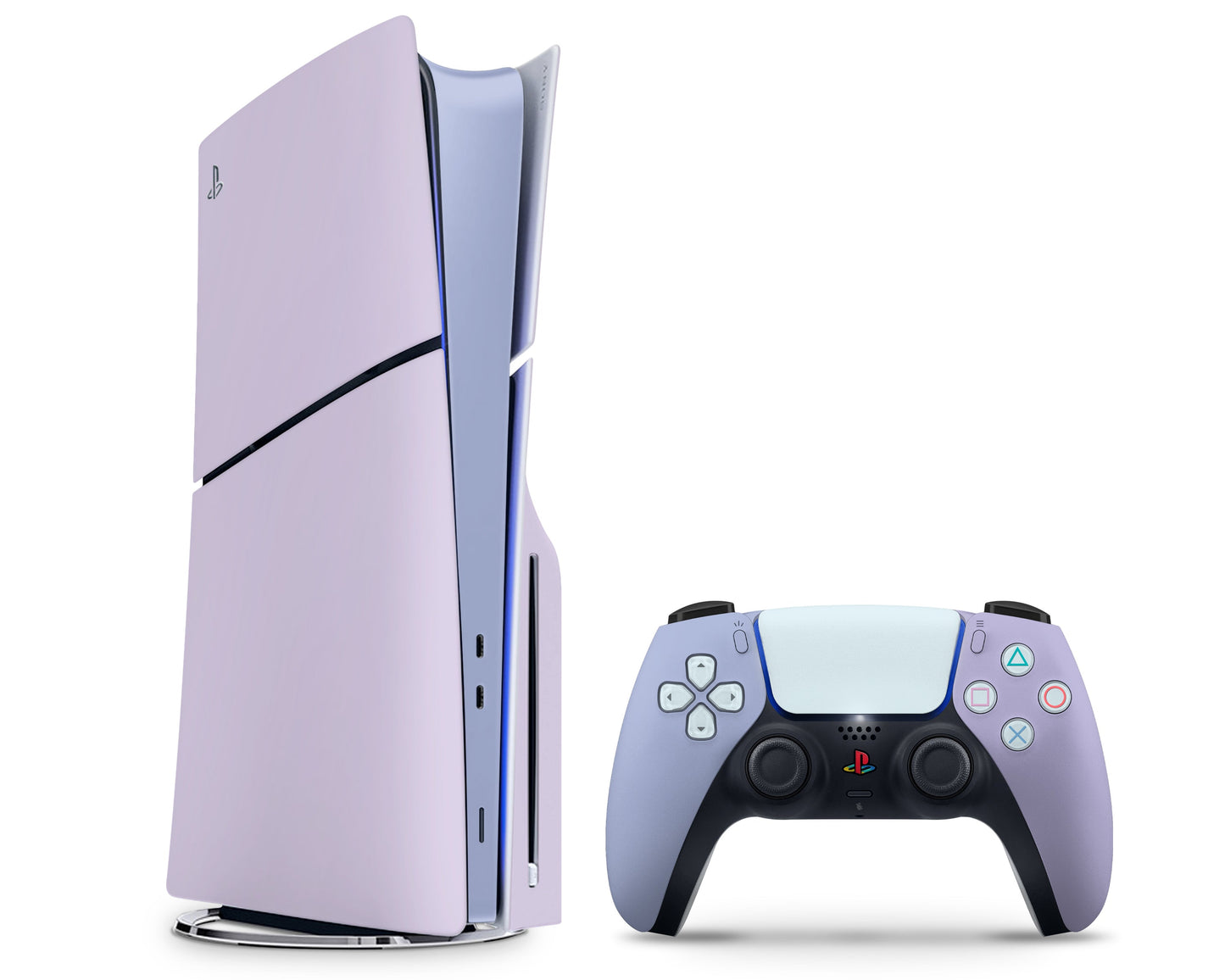 Lux Skins PS5 Slim Purple Haze Retro Color Blocking PS5 Slim Skins - Solid Colours Colour Blocking Skin