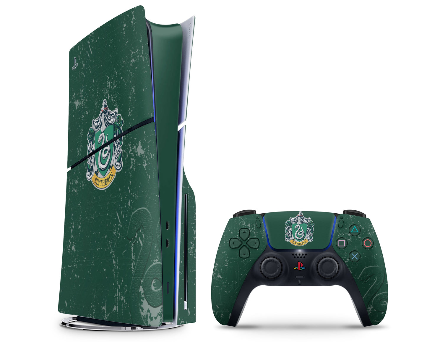 Lux Skins PS5 Slim Harry Potter Slytherin PS5 Slim Skins - Pop culture Harry Potter Skin