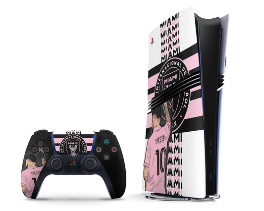 Lux Skins PS5 Pro Inter Miami Lionel Messi PS5 Pro Skins - Sports Soccer Skin