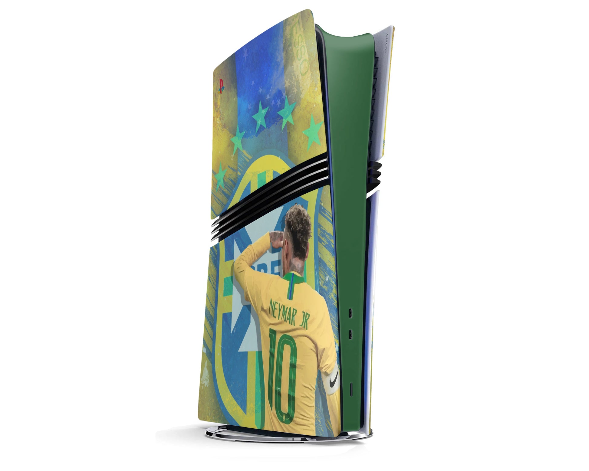 Lux Skins PS5 Pro Brazil Neymar Junior PS5 Pro Skins - Sports Soccer Skin