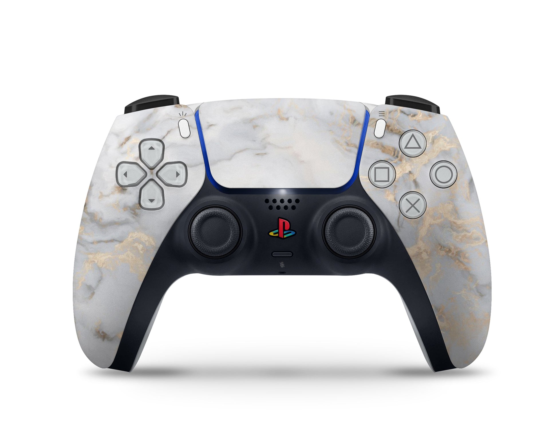 Lux Skins PS5 Pro Ethereal White Gold Marble PS5 Pro Skins - Pattern Marble Skin