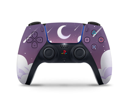 Lux Skins PS5 Slim Purple Dreamy Night Clouds PS5 Slim Skins - Art Clouds Skin