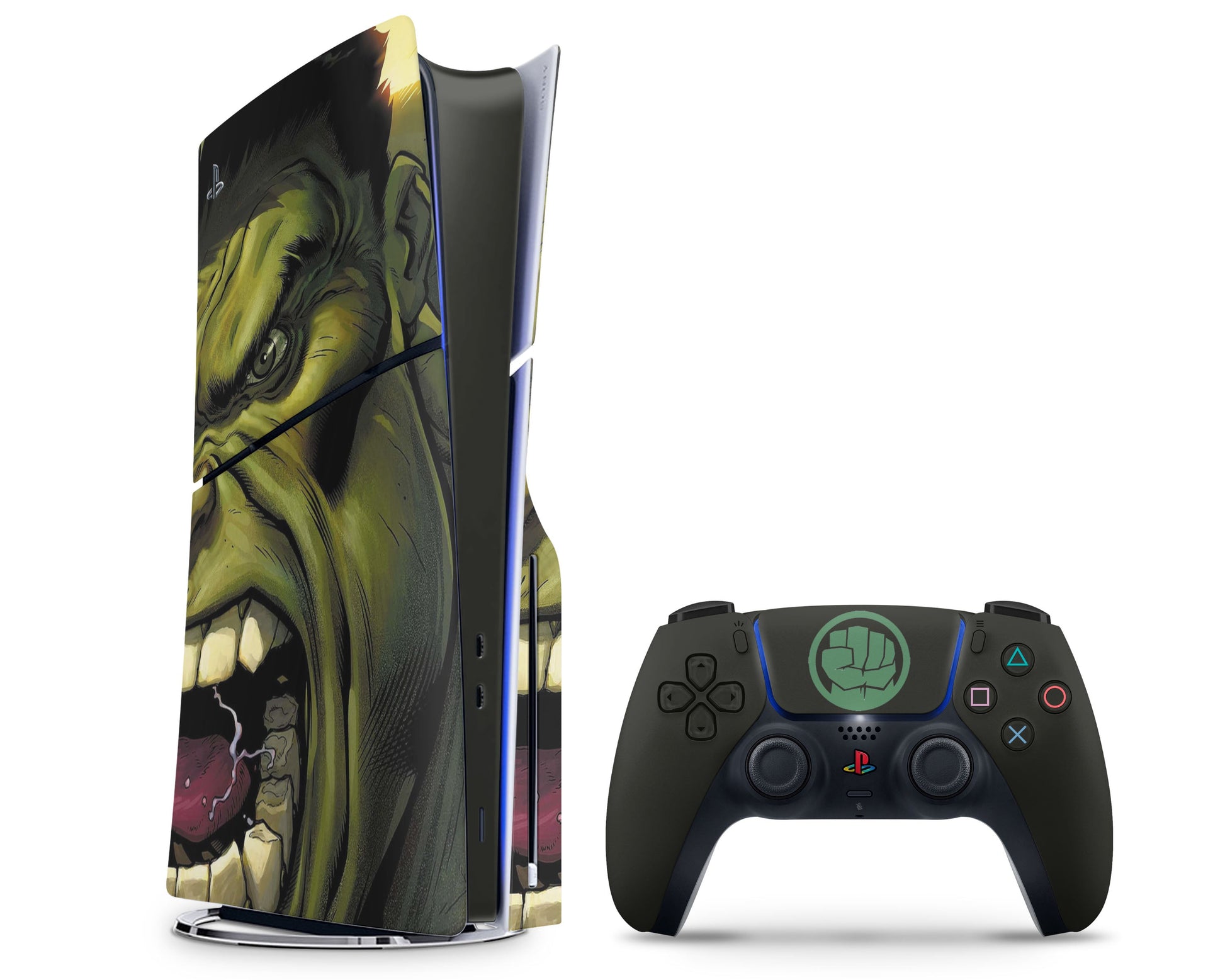 Lux Skins PS5 Slim Hulk PS5 Slim Skins - Pop culture Comics Skin