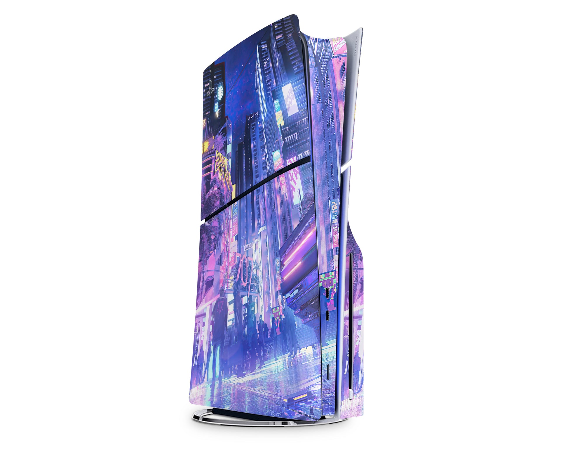 Lux Skins PS5 Slim Neon Tokyo City PS5 Slim Skins - Art  Skin