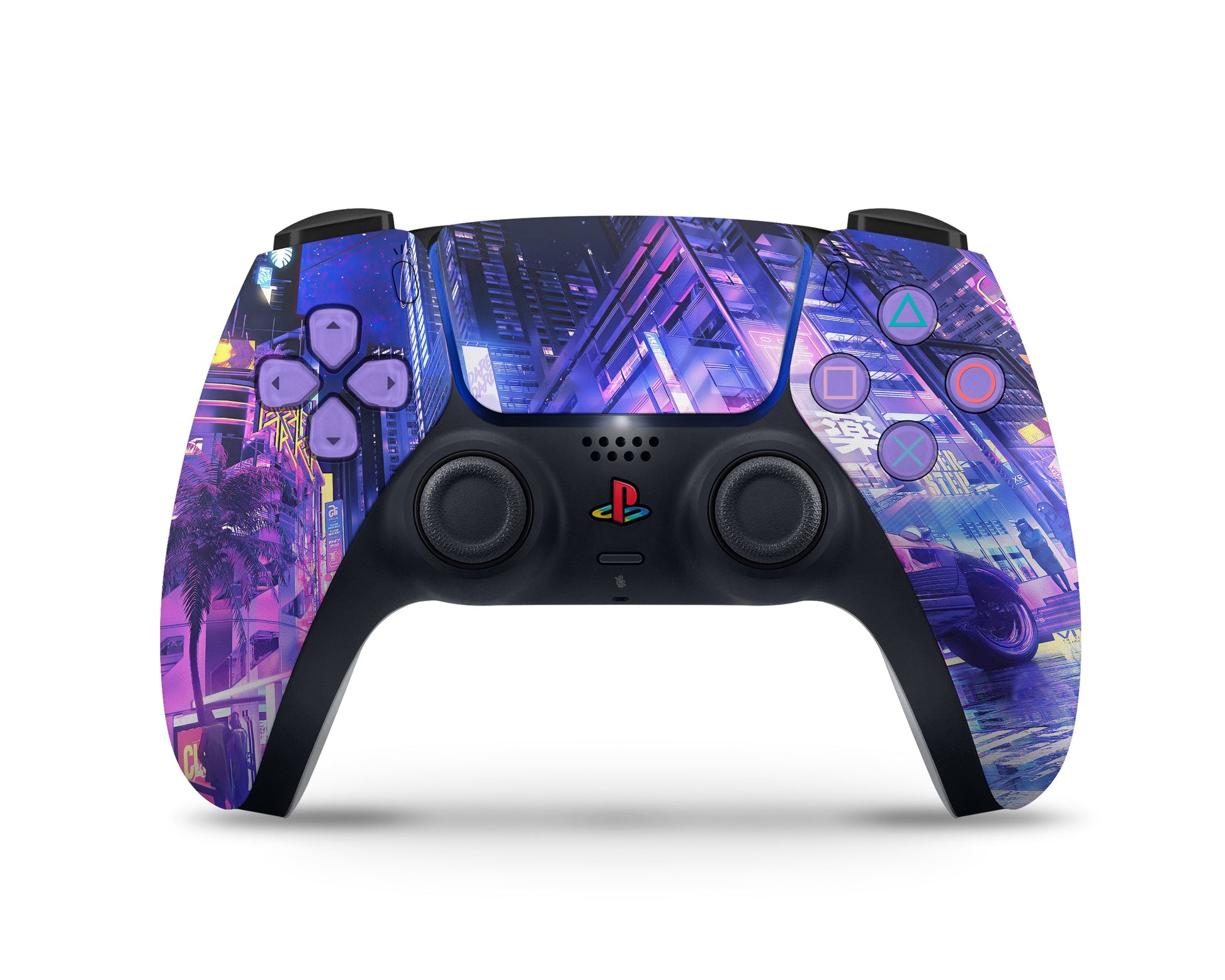 Lux Skins PS5 Slim Neon Tokyo City PS5 Slim Skins - Art  Skin