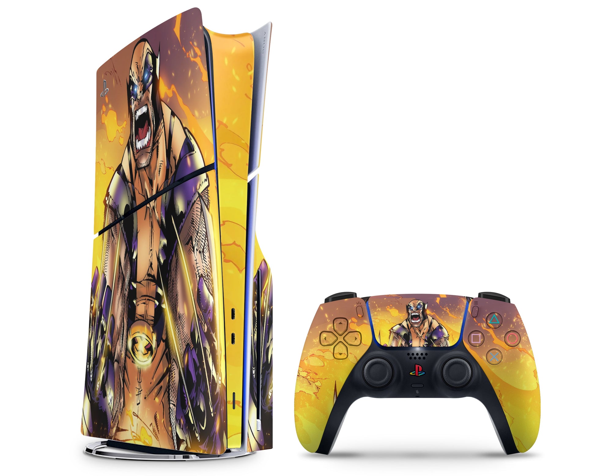 Lux Skins PS5 Slim Wolverine Claws PS5 Slim Skins - Pop culture Comics Skin