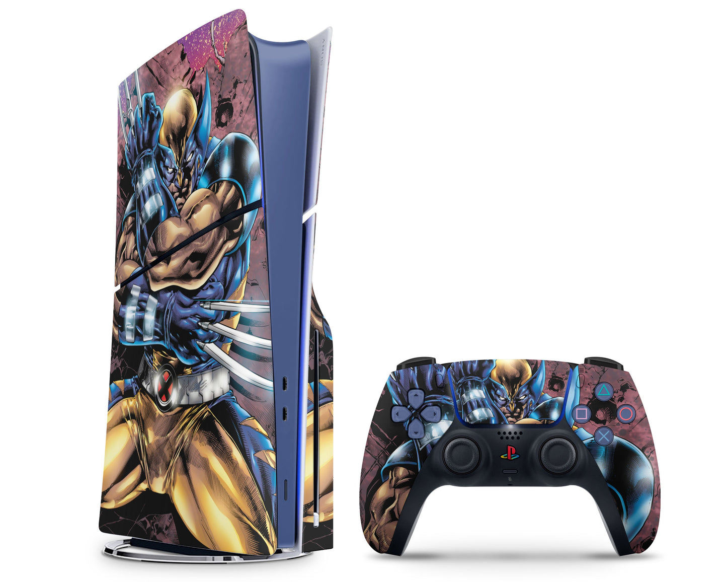 Lux Skins PS5 Slim Wolverine Cartoon PS5 Slim Skins - Pop culture Comics Skin