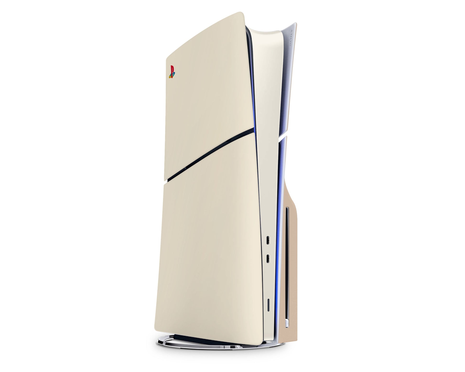 Lux Skins PS5 Slim Creme Caramel PS5 Slim Skins - Solid Colours Colour Blocking Skin