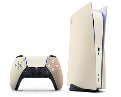 Lux Skins PS5 Creme Caramel PS5 Skins - Solid Colours Colour Blocking Skin